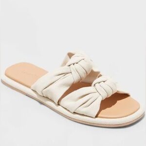 Women's Chi Slide Sandals - Universal Thread Beige